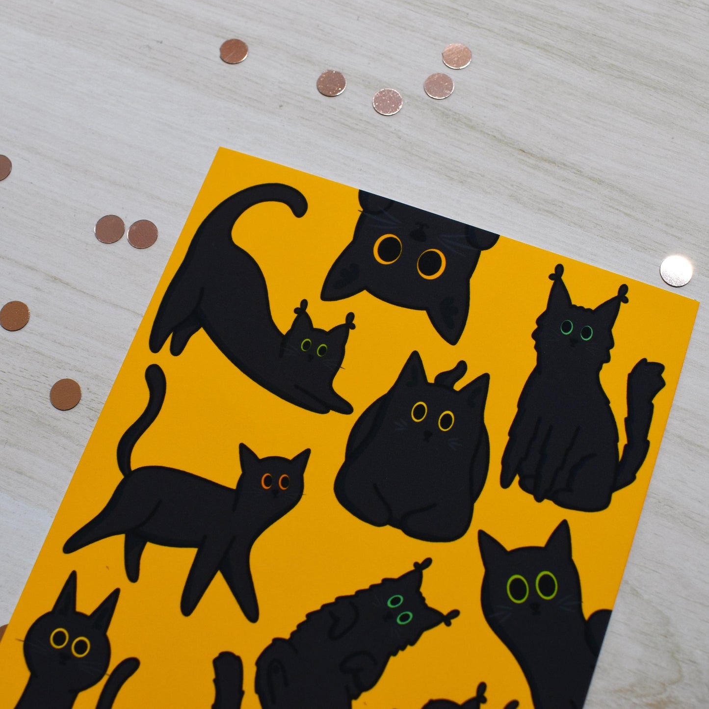 Black Cat Print