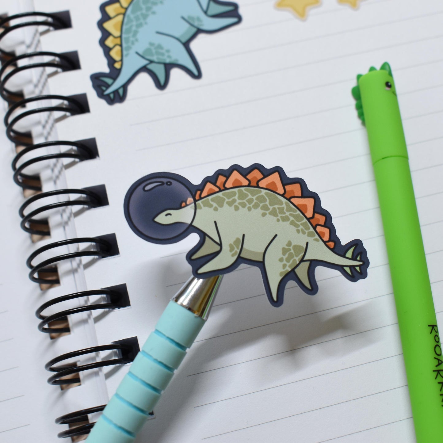 Space Dino Sticker Sheet