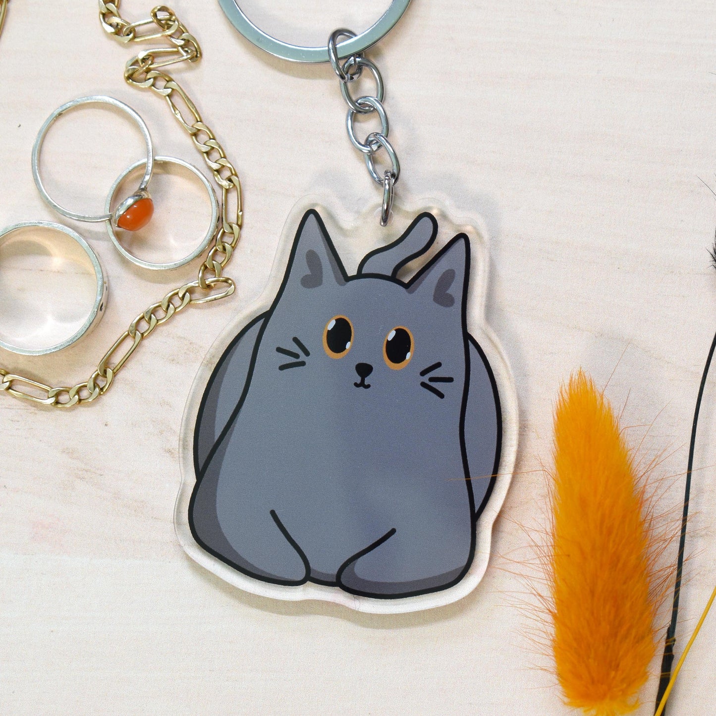 Grey Cat Magnet