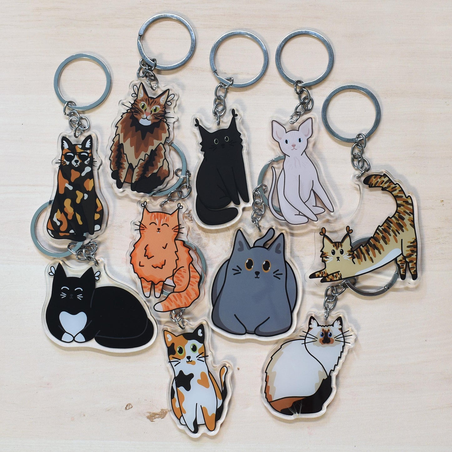 Fluffy Black Cat Magnet