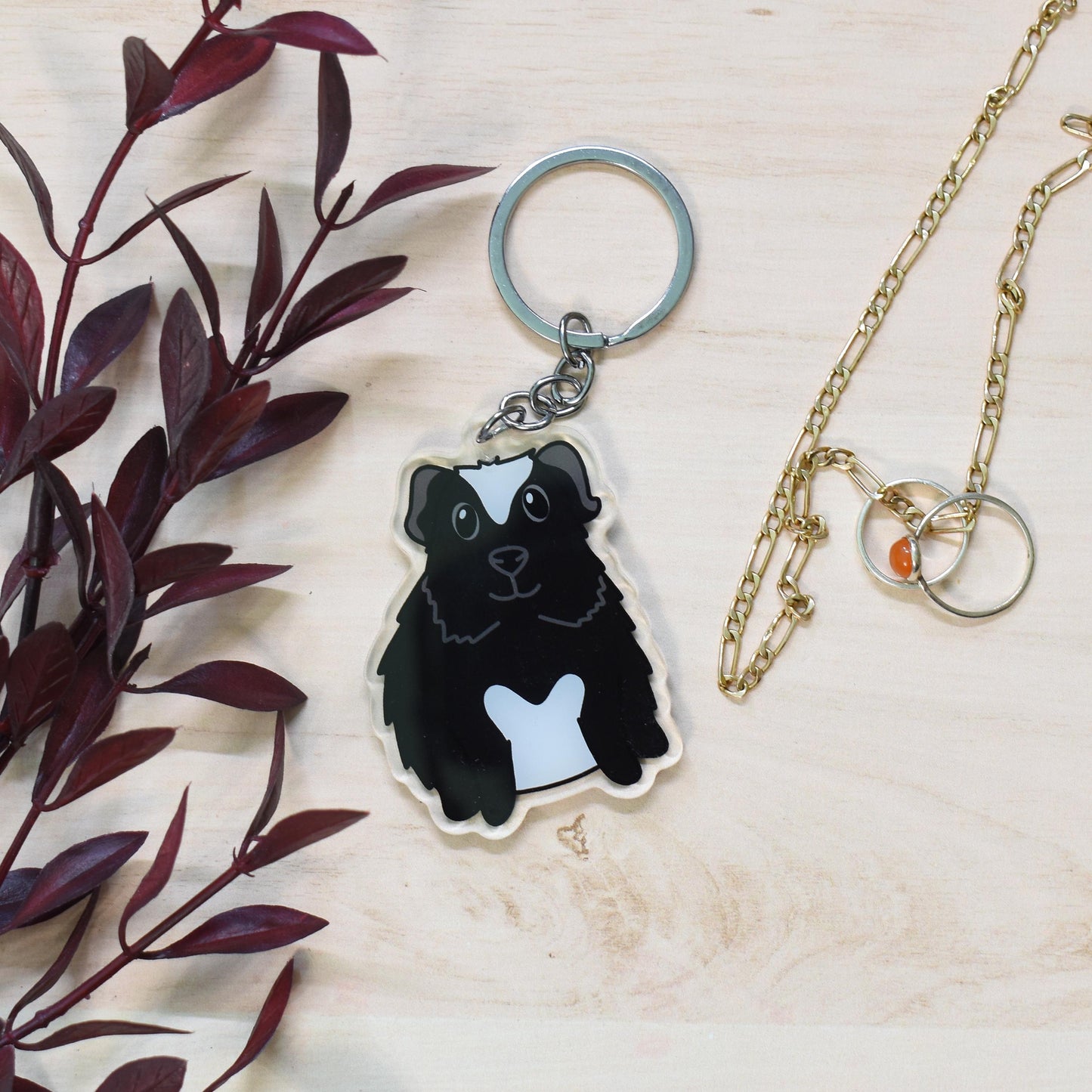 Black Guinea Pig Keyring
