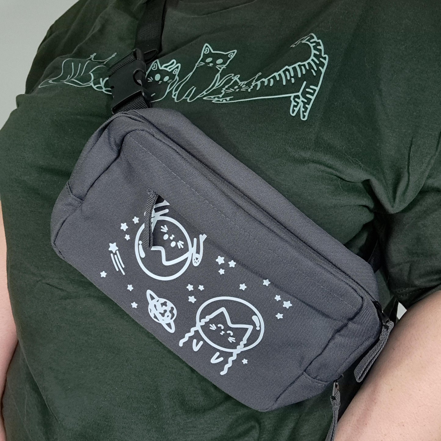 Space Cat Bum Bag
