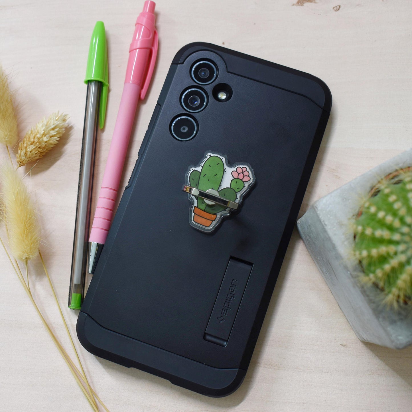 Cactus Phone Ring Holder