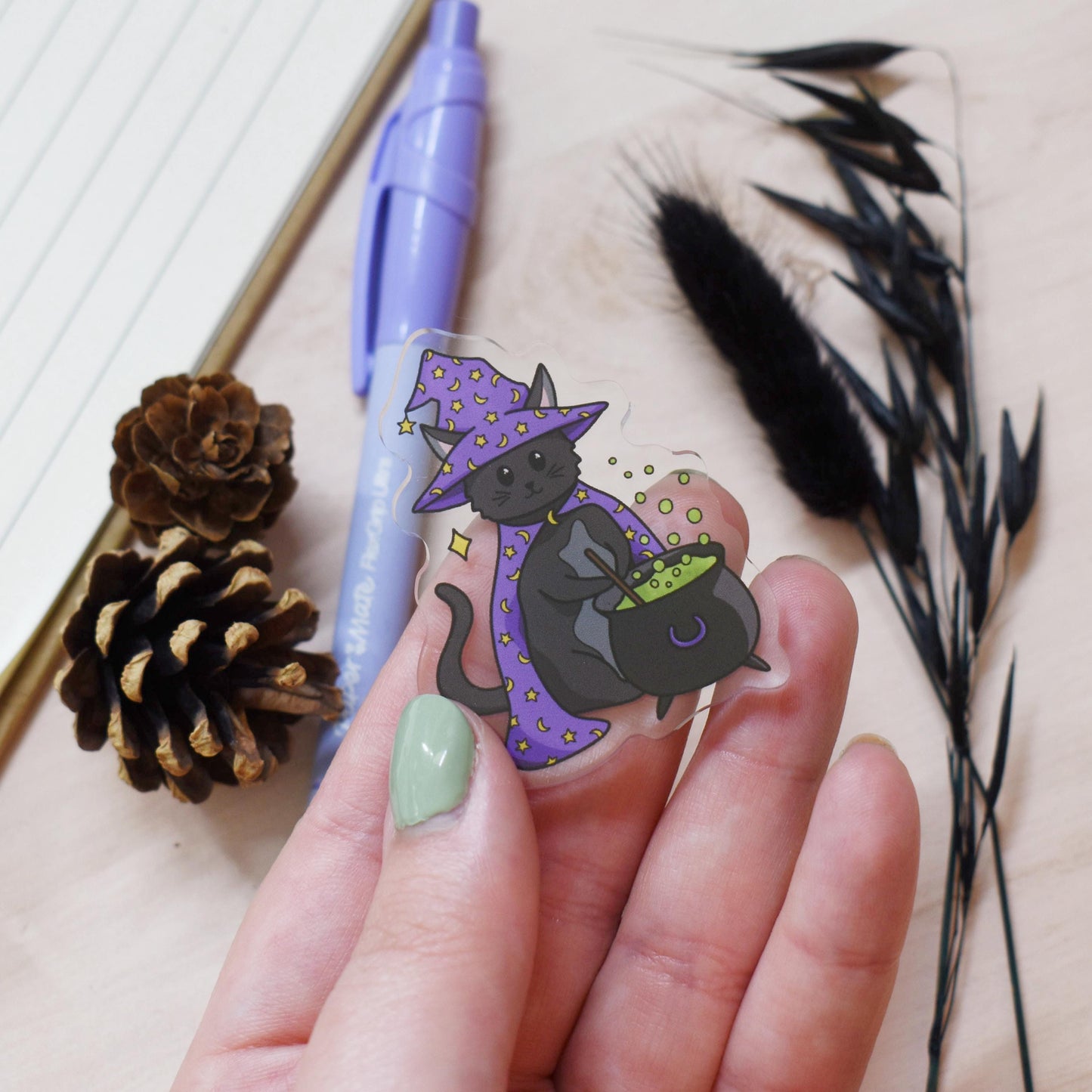 Witch Cat Magnet