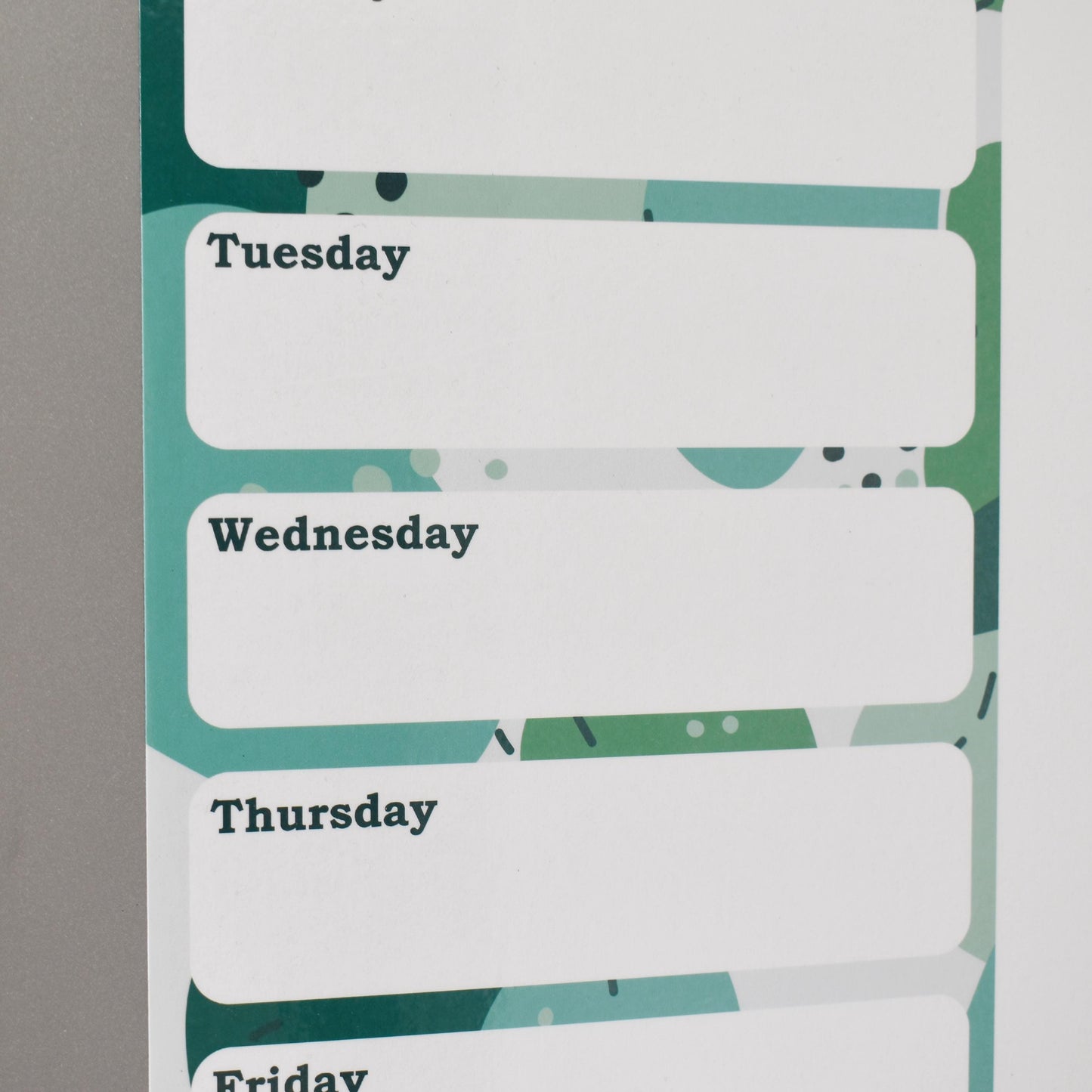 Abstract Magnetic Wipeable Planner