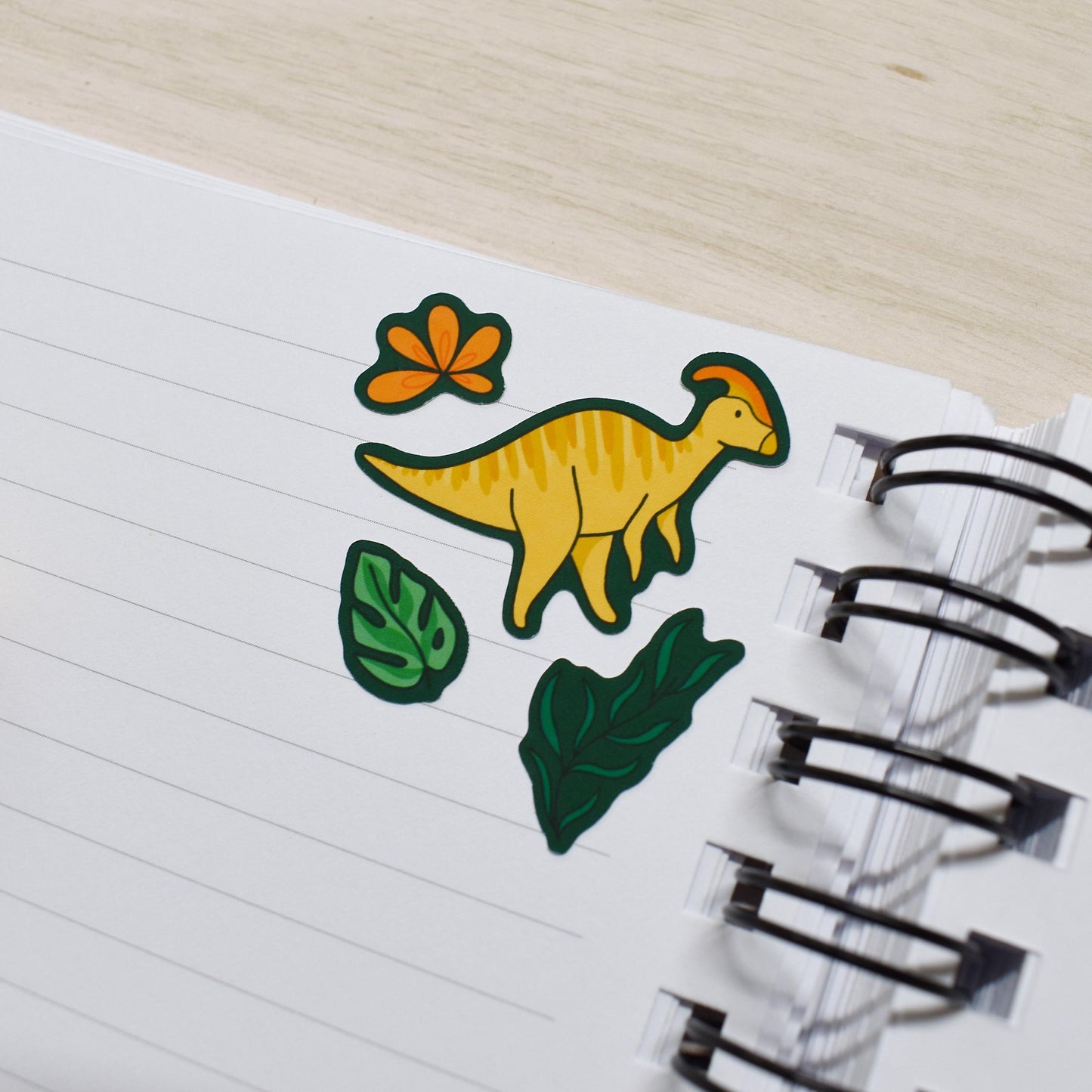 Floral Dino Sticker Sheet