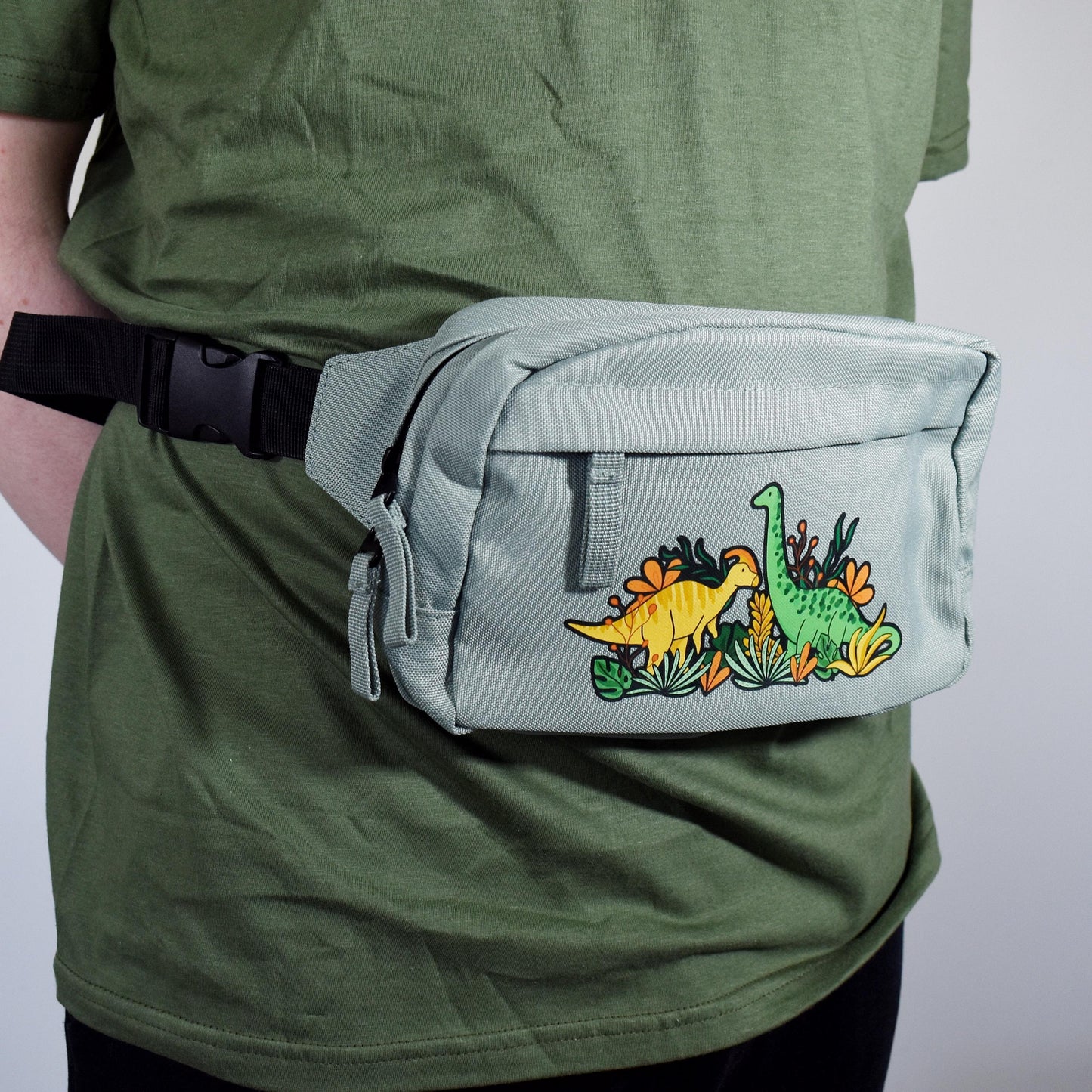 Floral Dinosaur Bum Bag