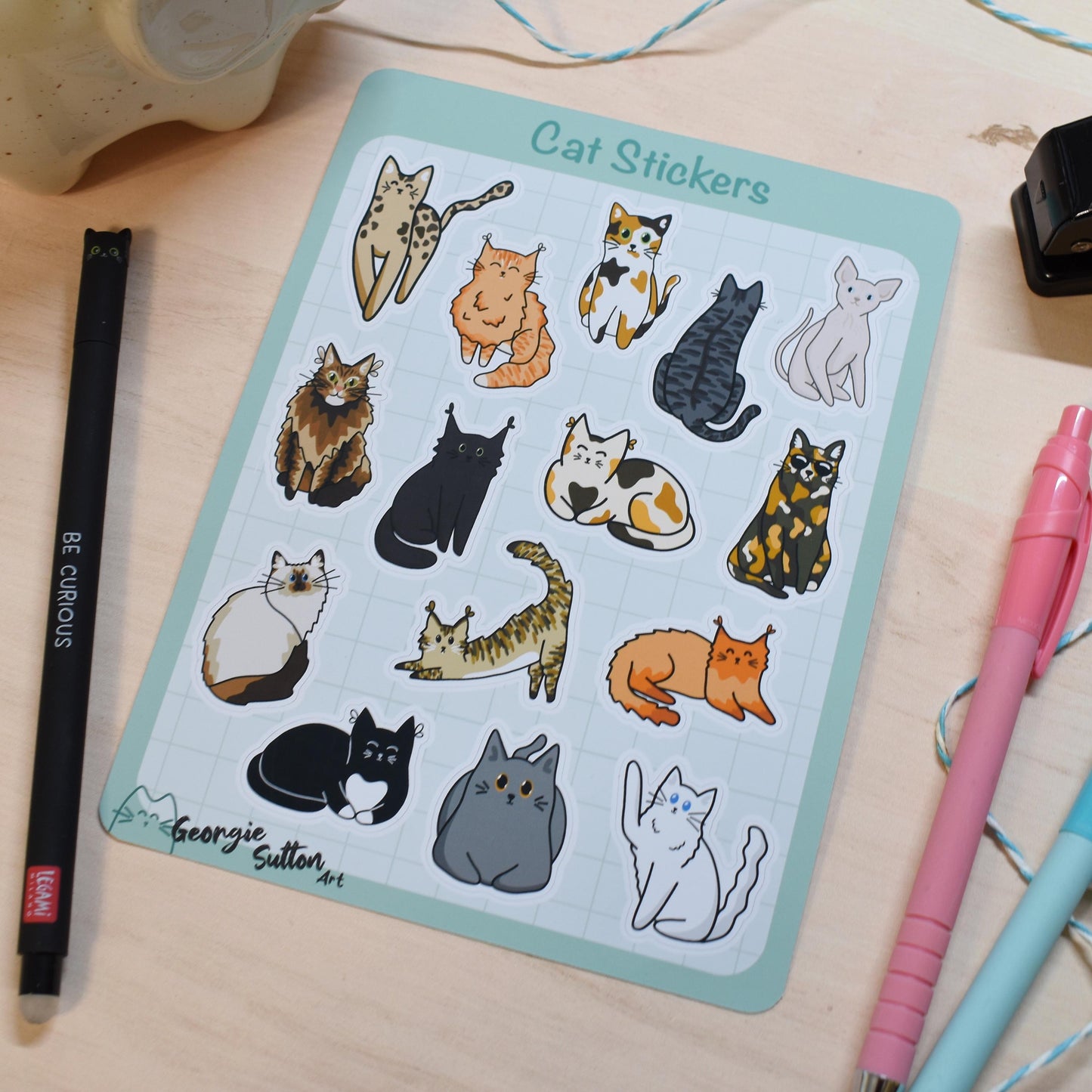 Cat Sticker Sheet