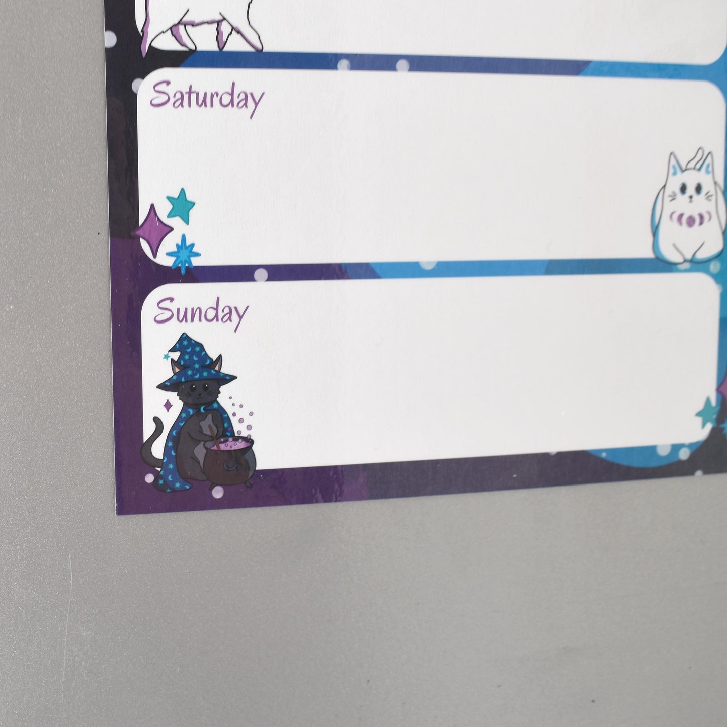 Celestial Cat Magnetic Wipeable Planner