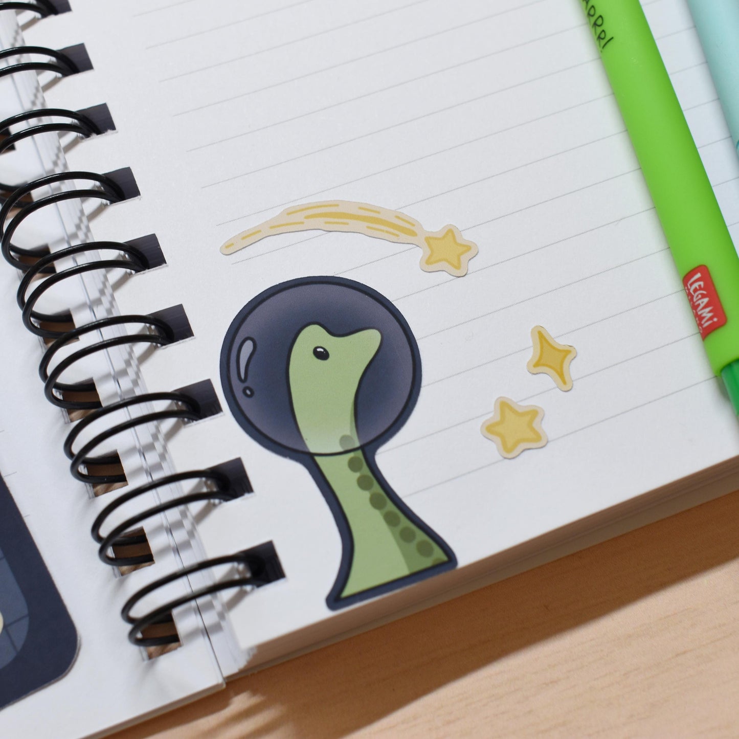 Space Dino Sticker Sheet