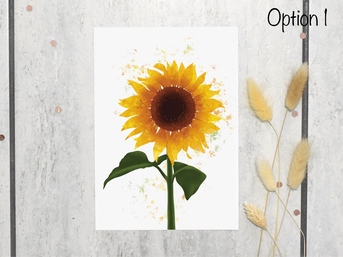 Sunflower print