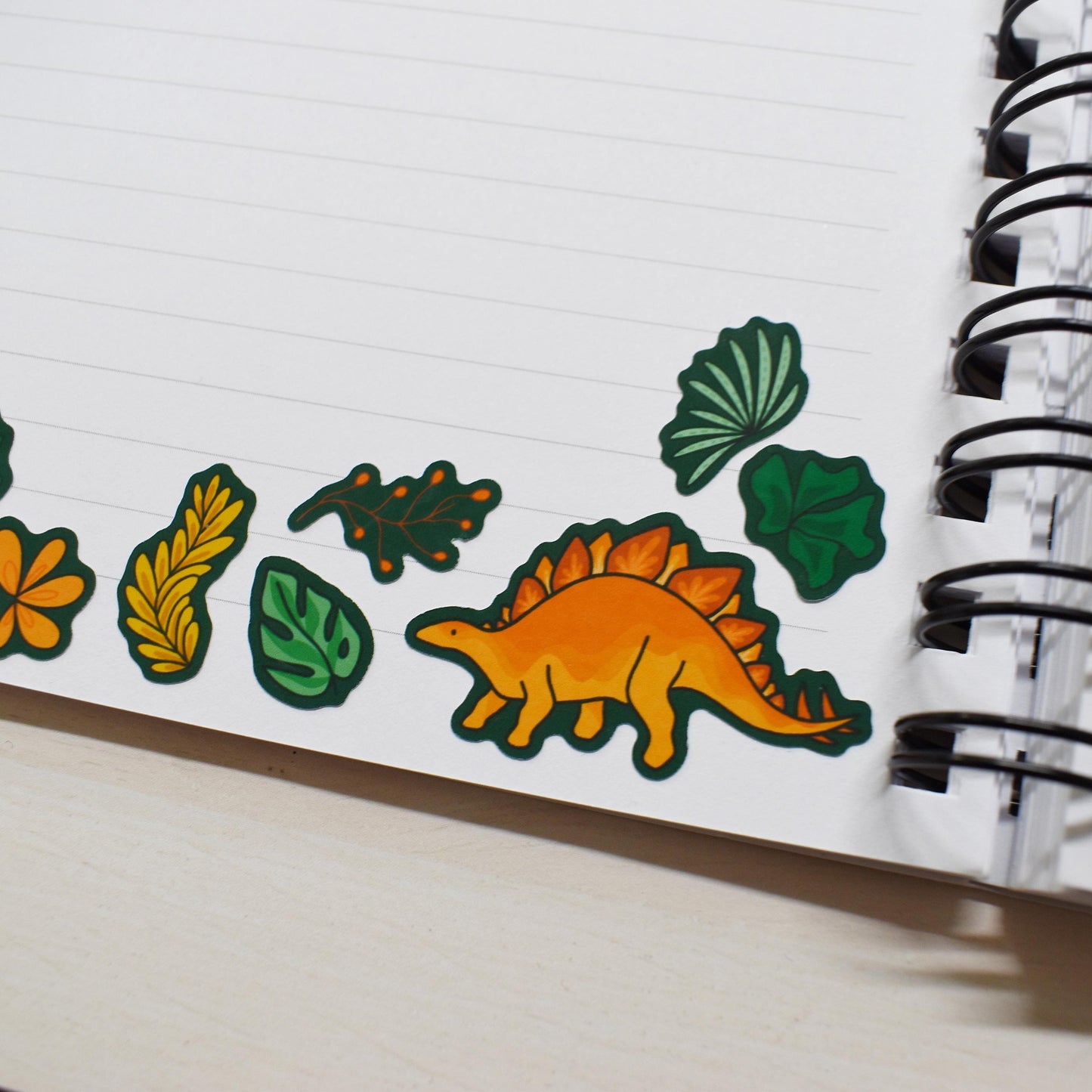 Floral Dino Sticker Sheet