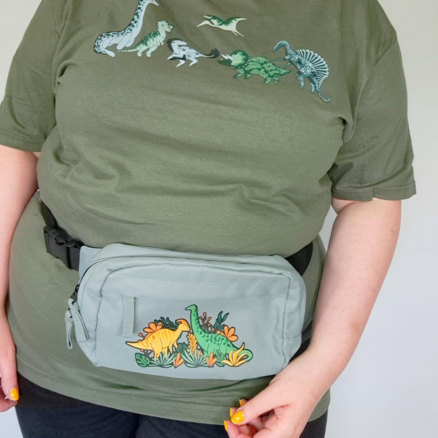 Floral Dinosaur Bum Bag