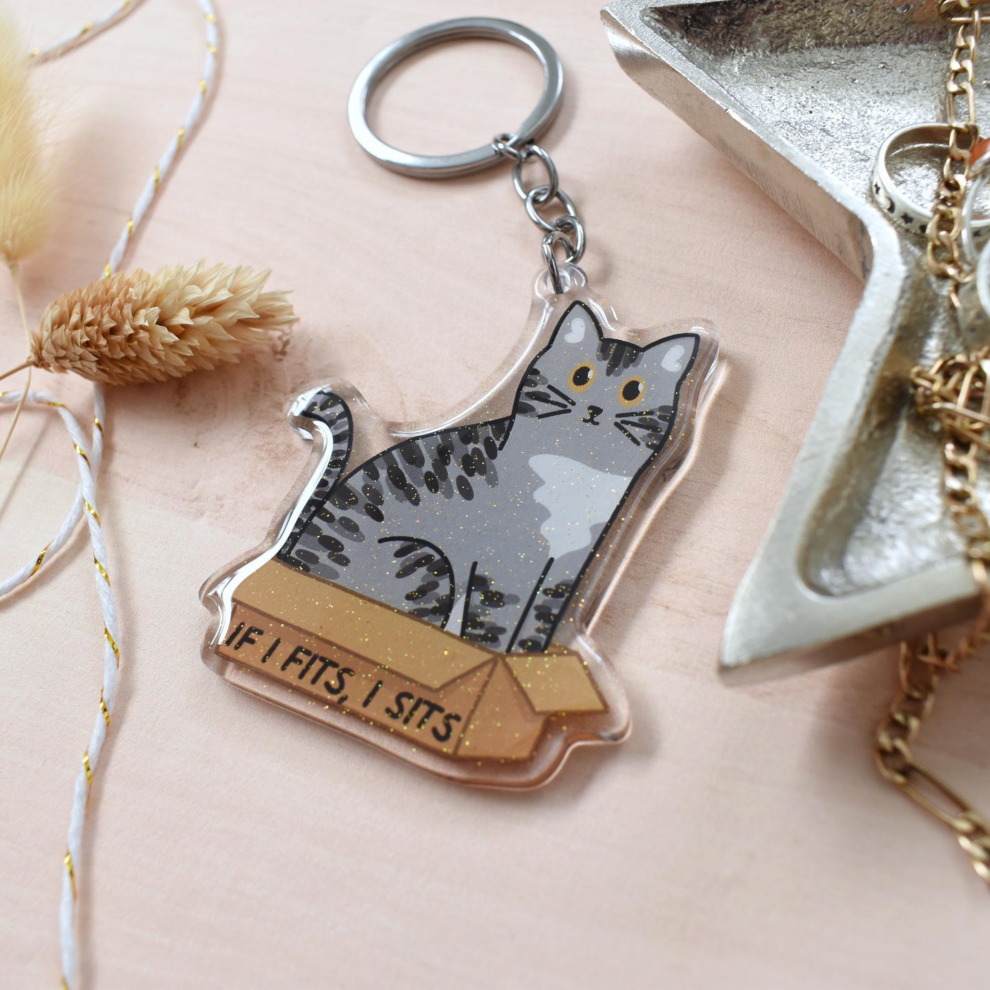 Box Cat Keyring