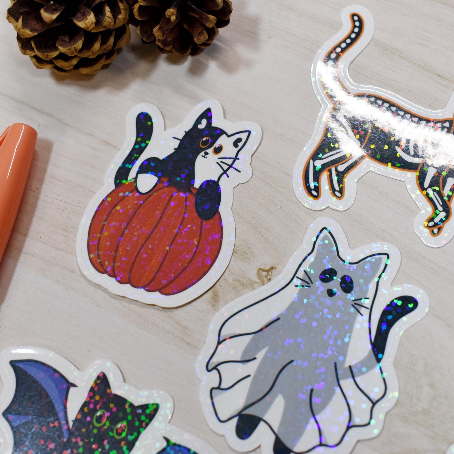 Halloween Cat Sticker Pack