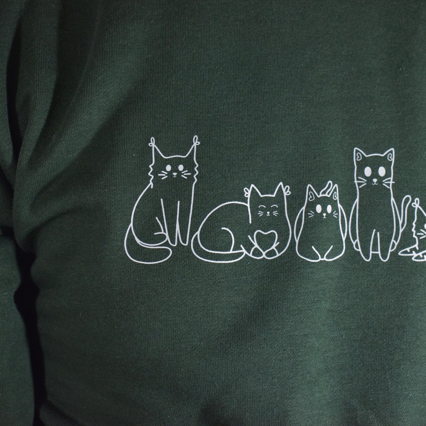 Green Cat Sweatshirt