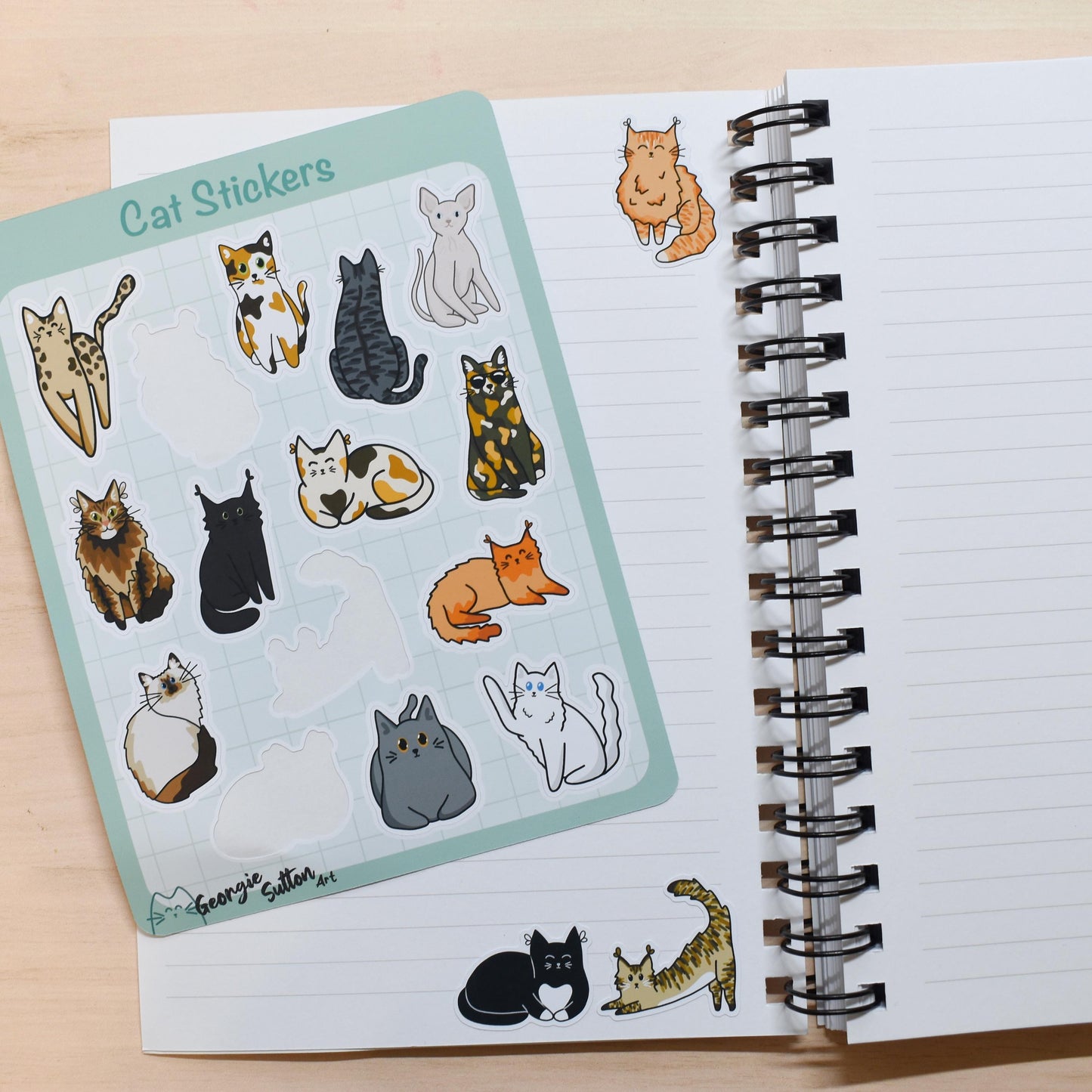 Cat Sticker Sheet