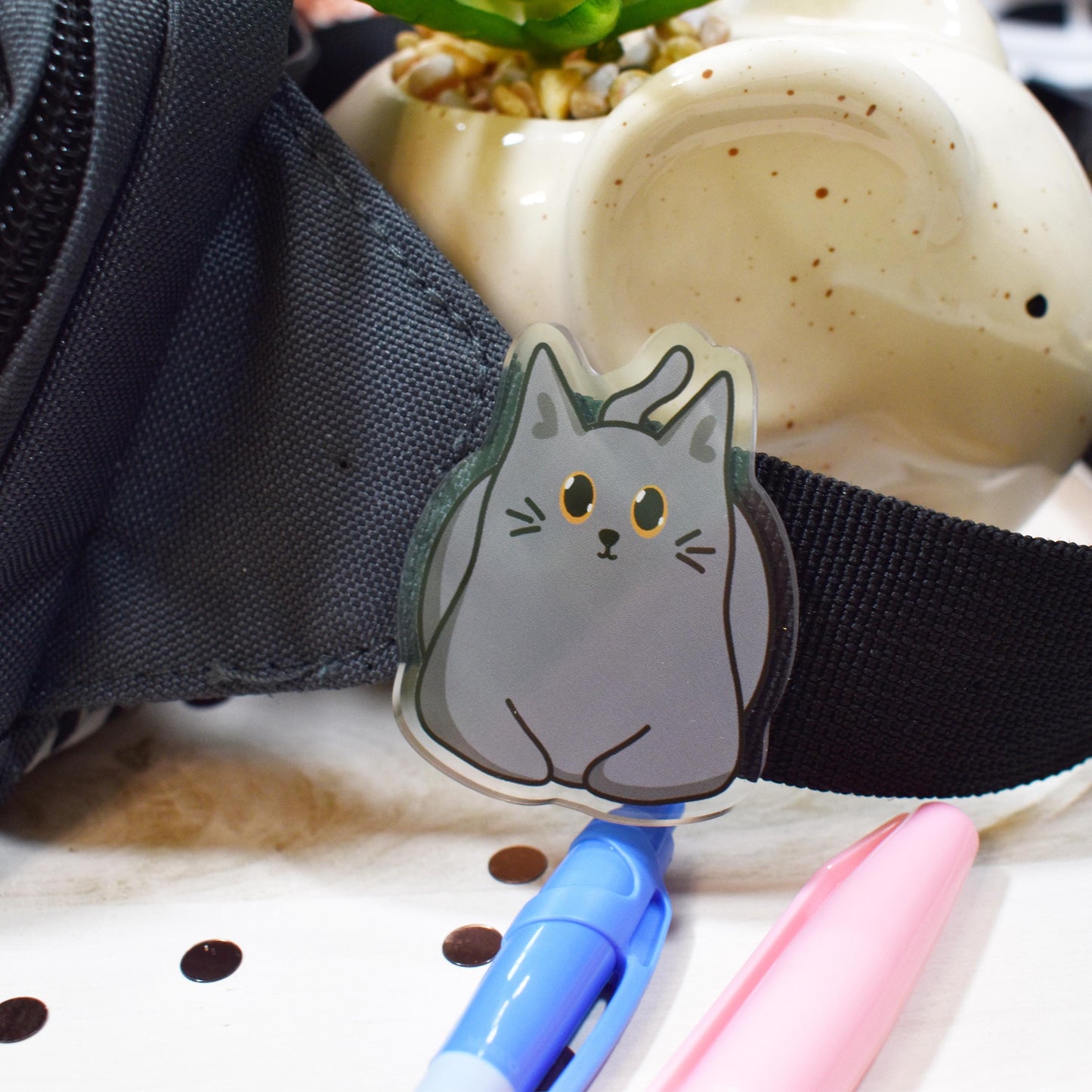 Grey Cat Magnet