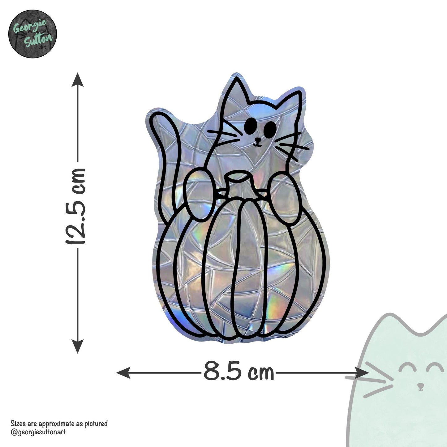 Pumpkin Cat Suncatcher