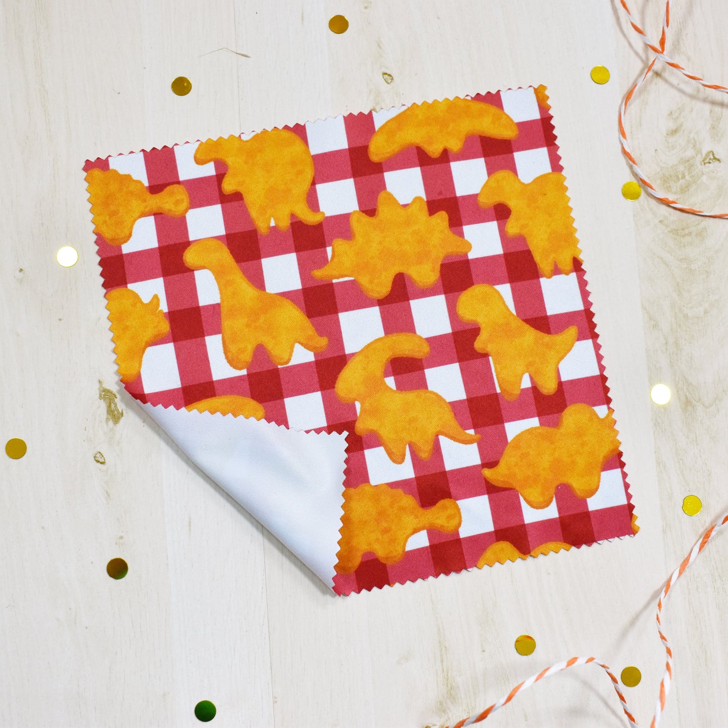 Dino Nuggie Glass Cloth