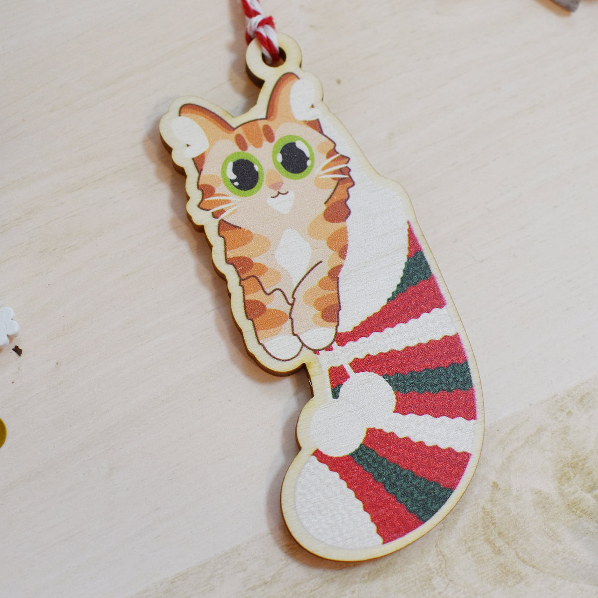 Orange Cat Bauble