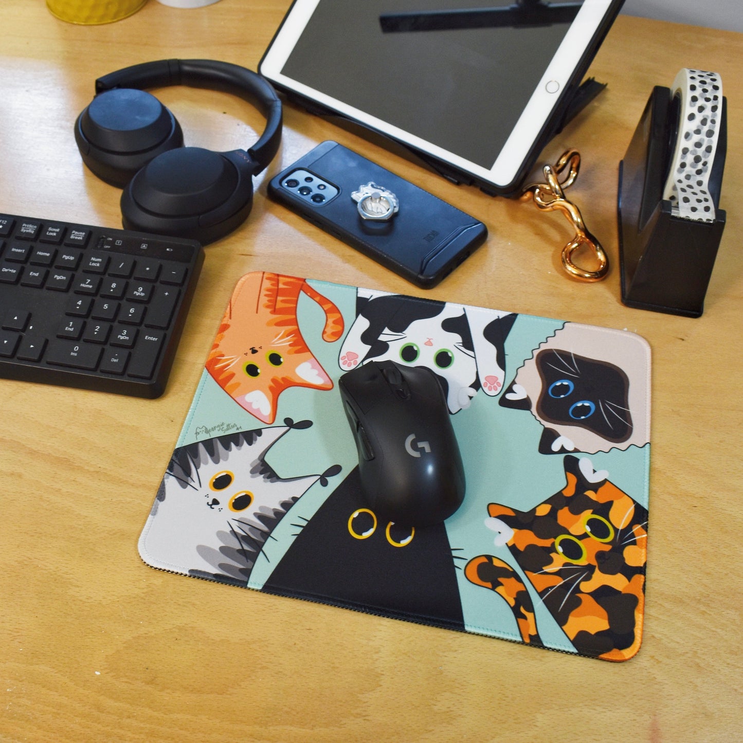 Chunky Cats Mousepad