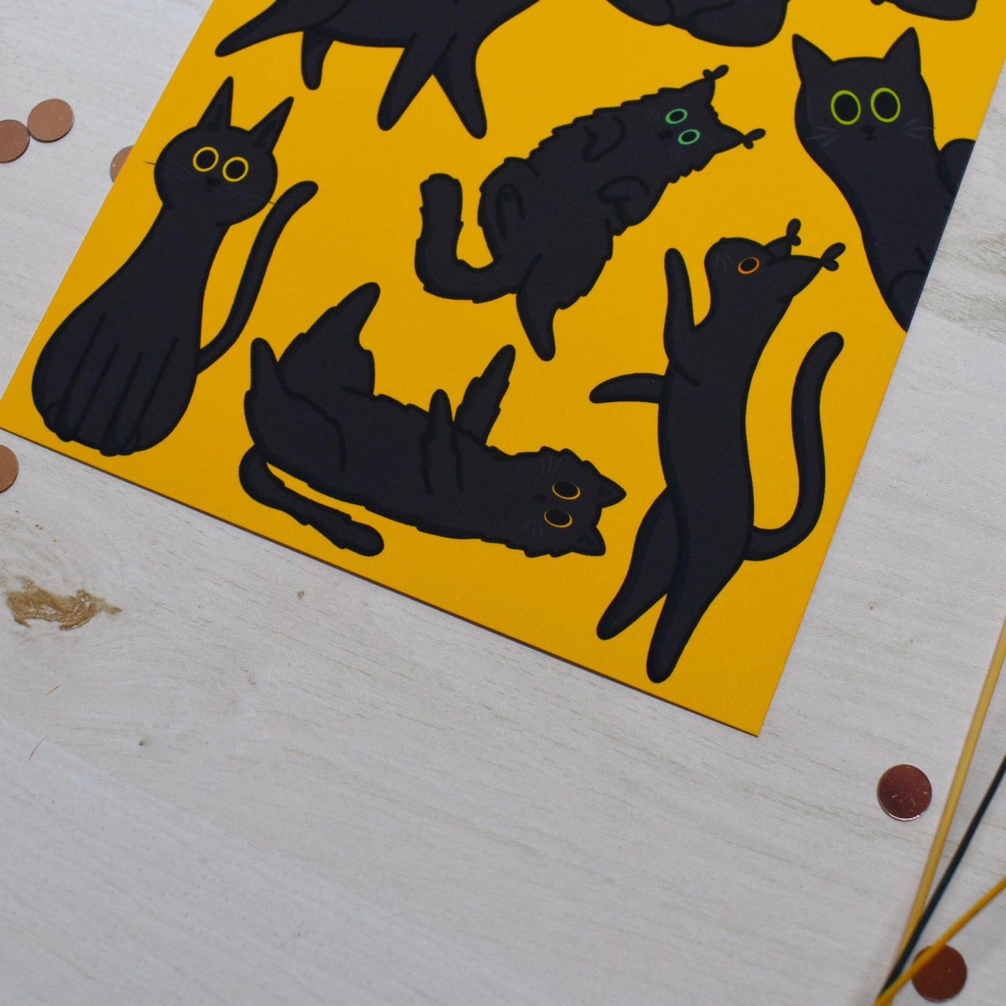 Black Cat Print