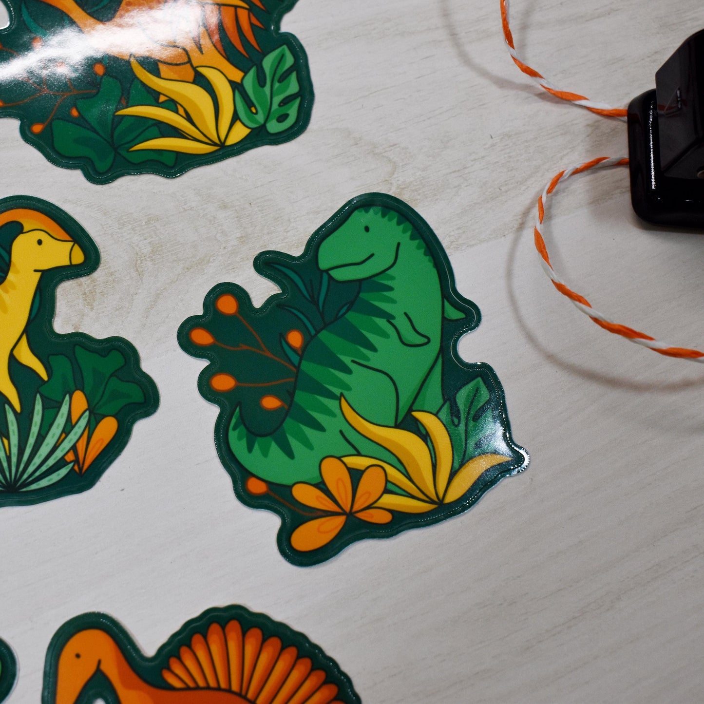 Floral Dino Sticker Pack