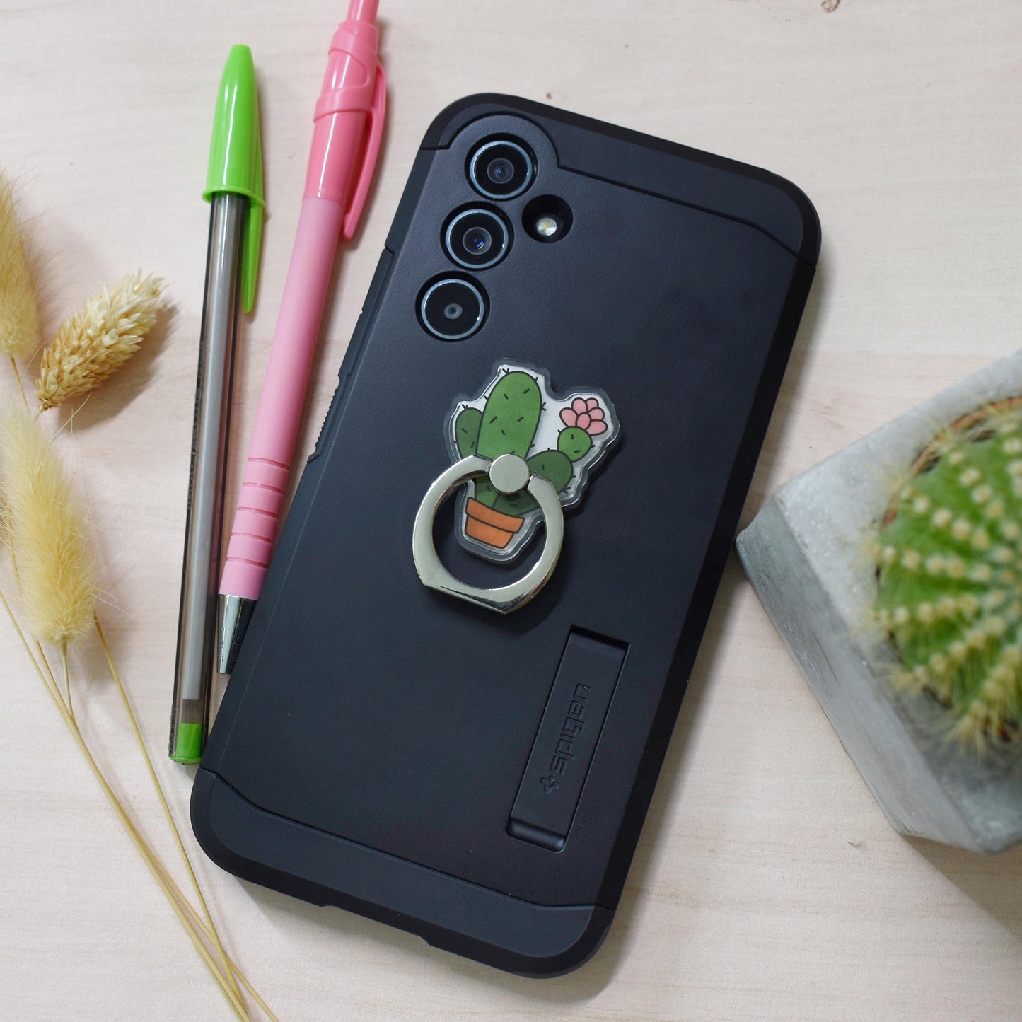 Cactus Phone Ring Holder