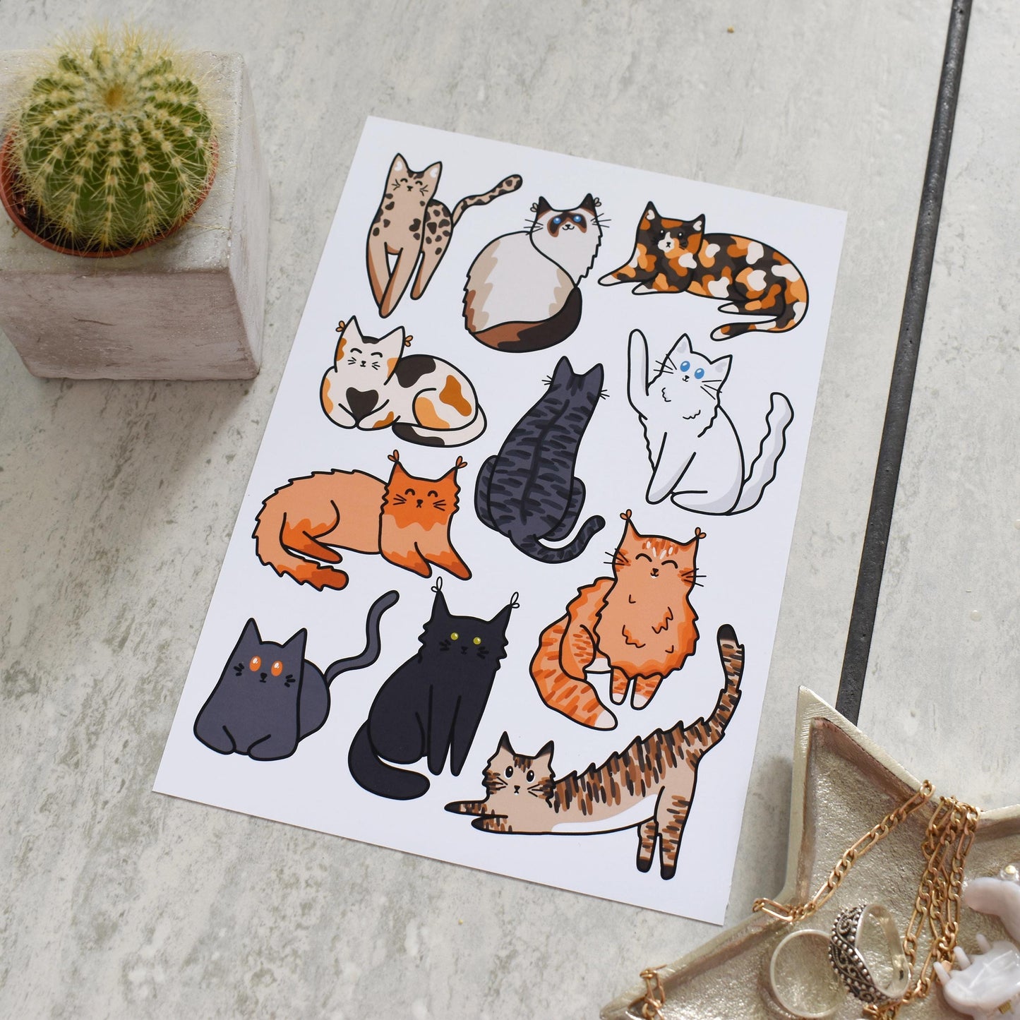 Cat Wall Art Print