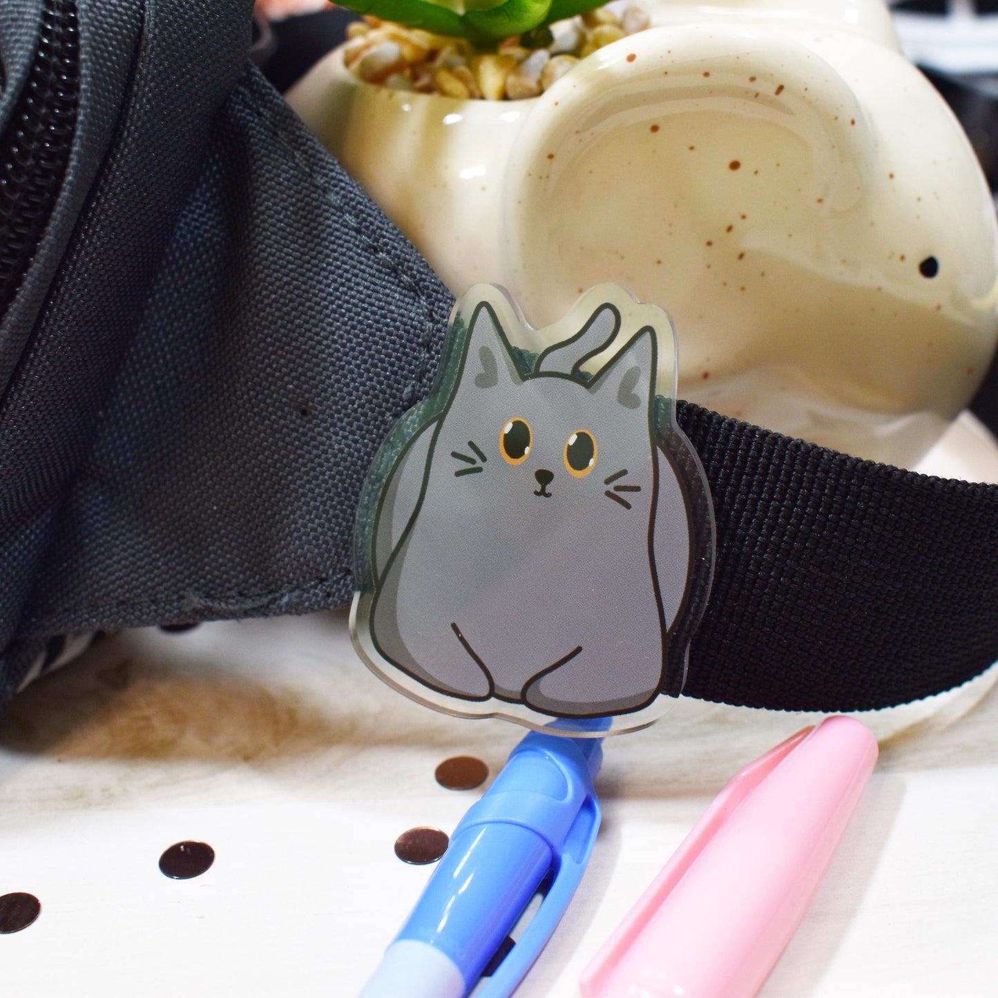 Grey Cat Magnet