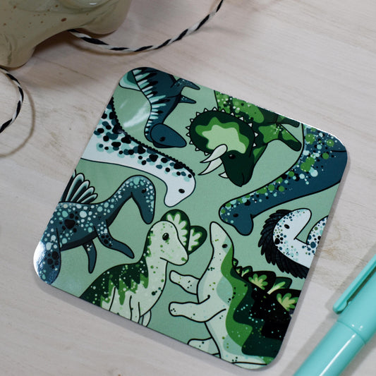 Green Dino Coaster
