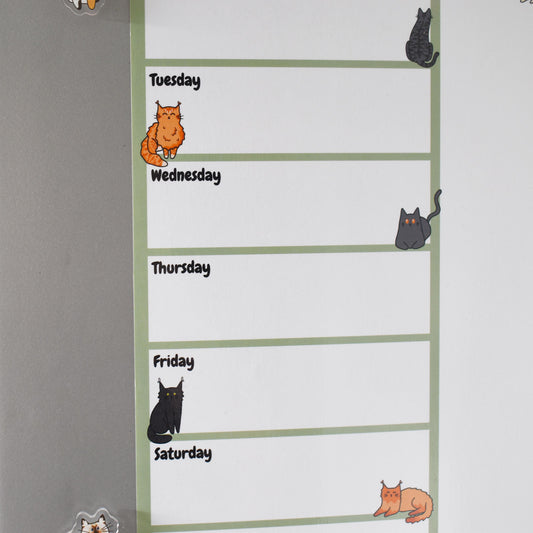Cat Magnetic Wipeable Planner