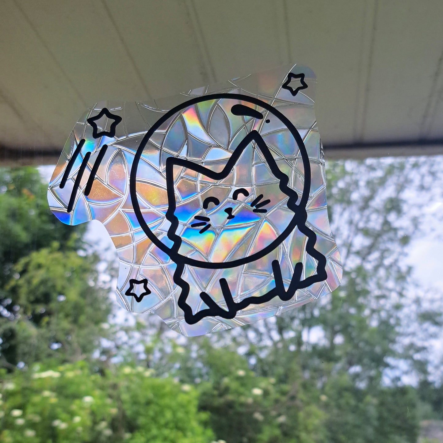 Space Cat Suncatcher