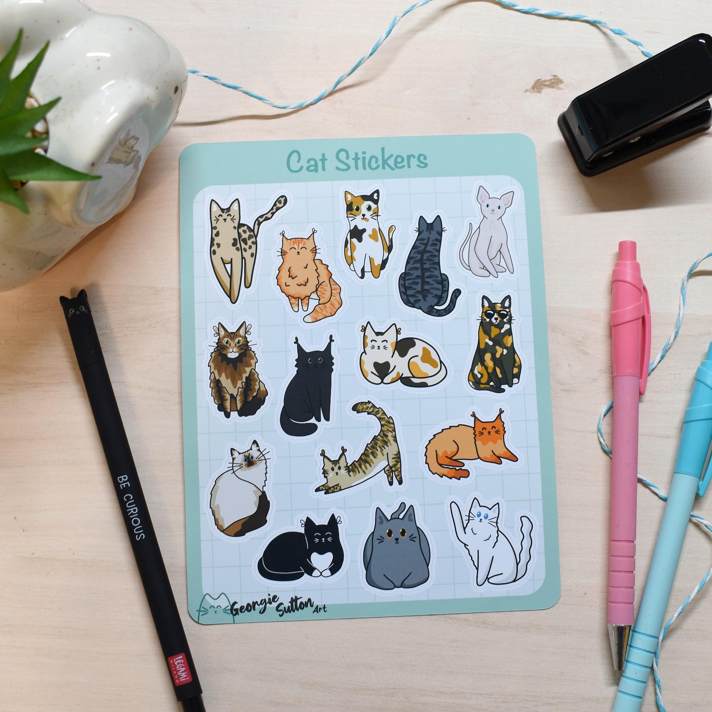 Cat Sticker Sheet
