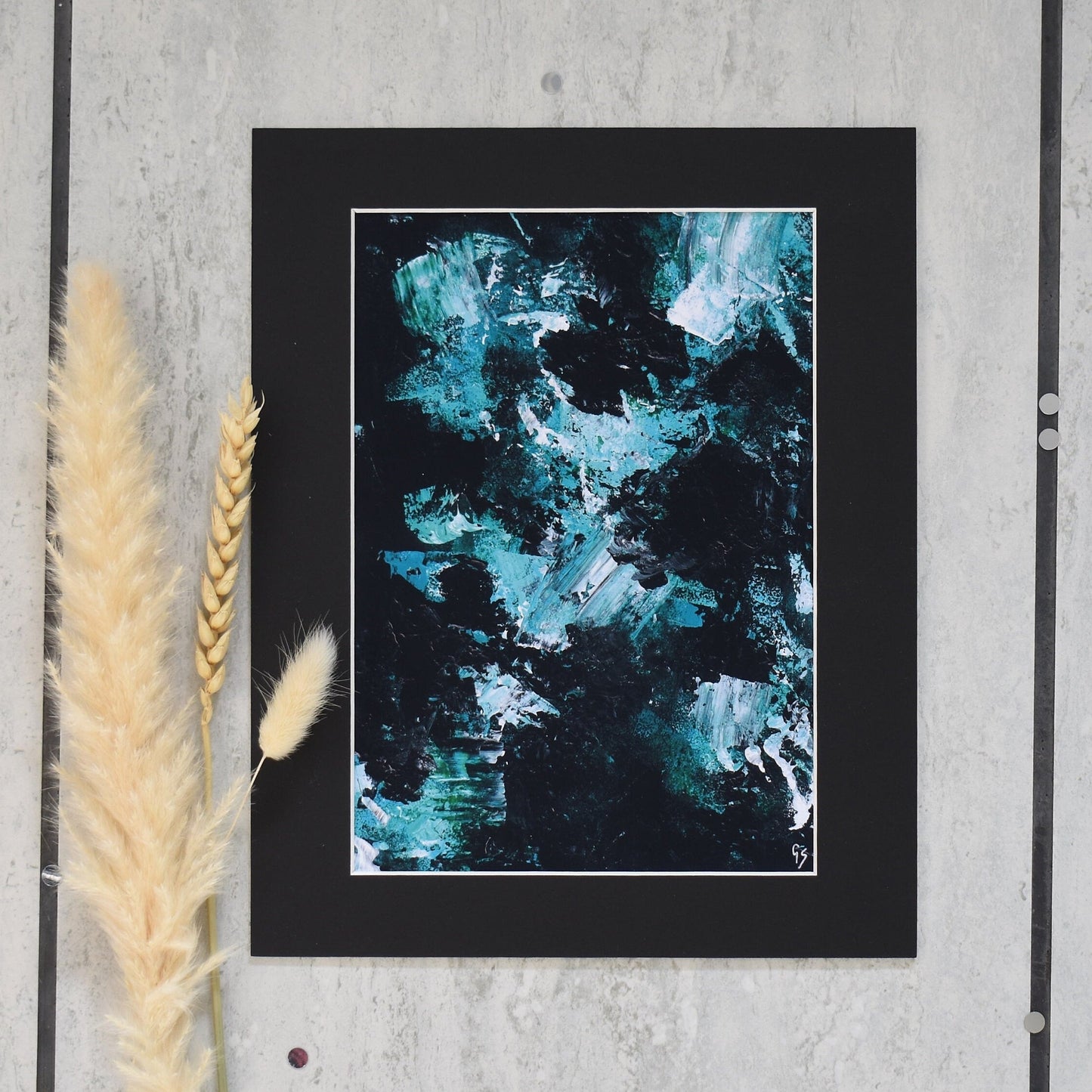 Abstract II Teal Print