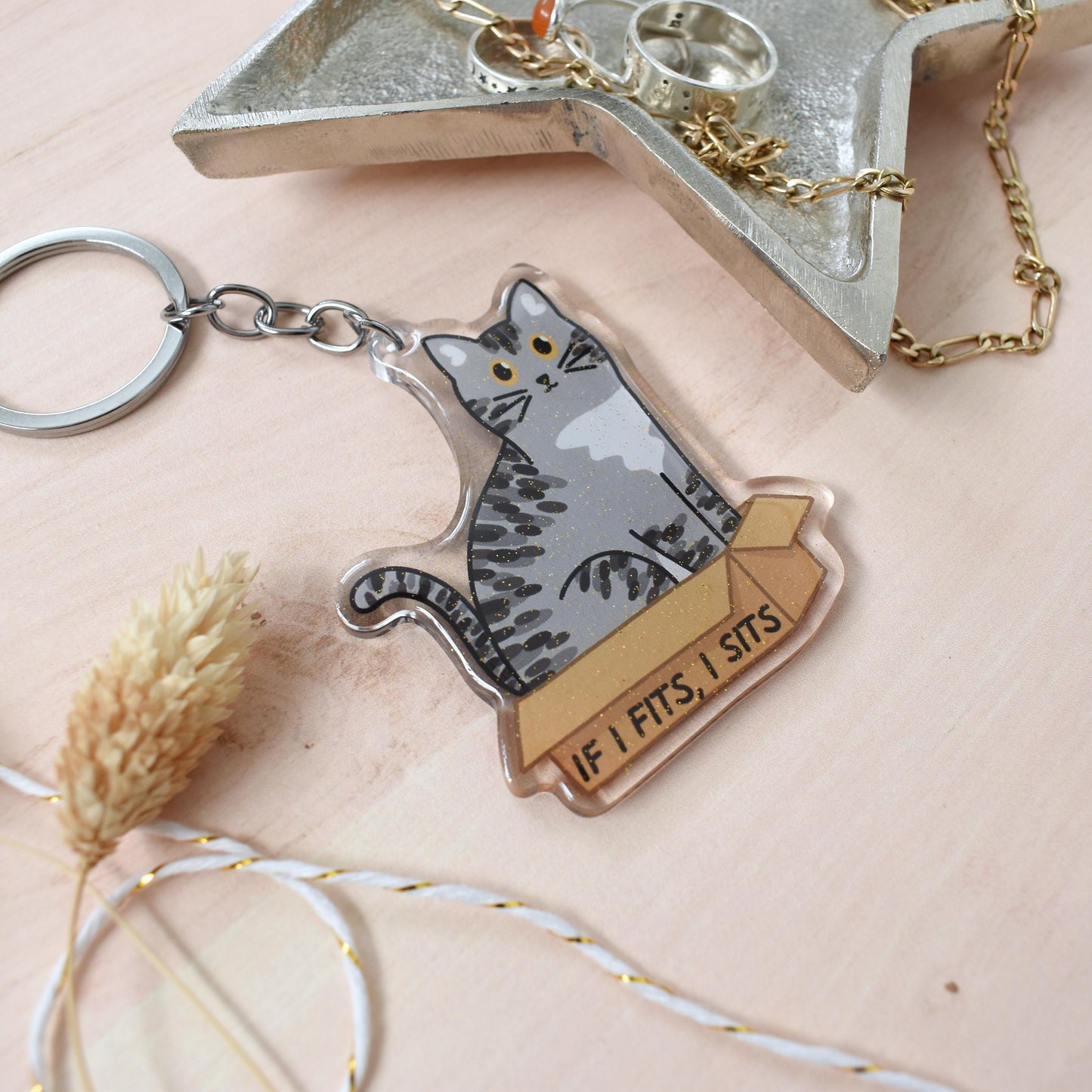 Box Cat Keyring