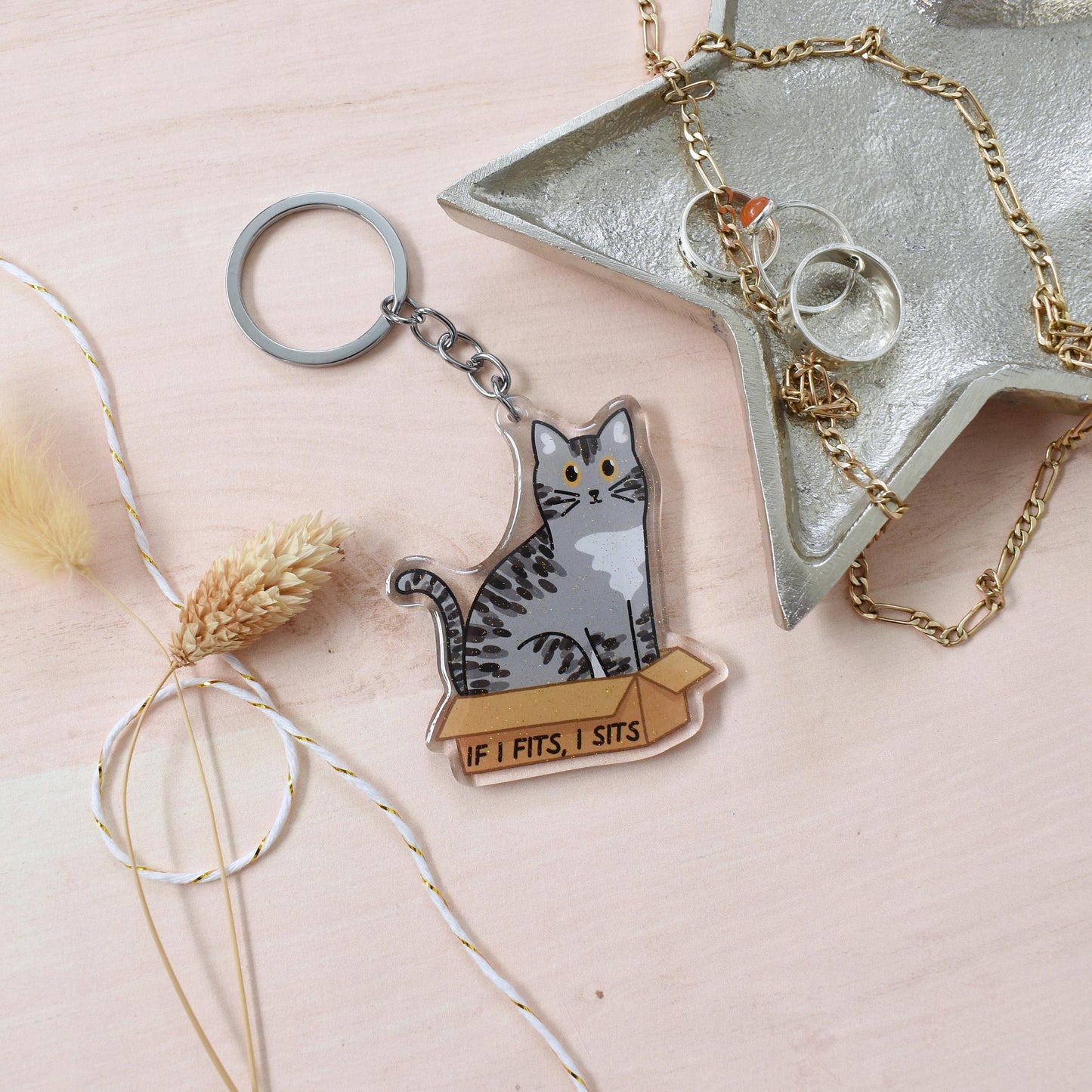 Box Cat Keyring