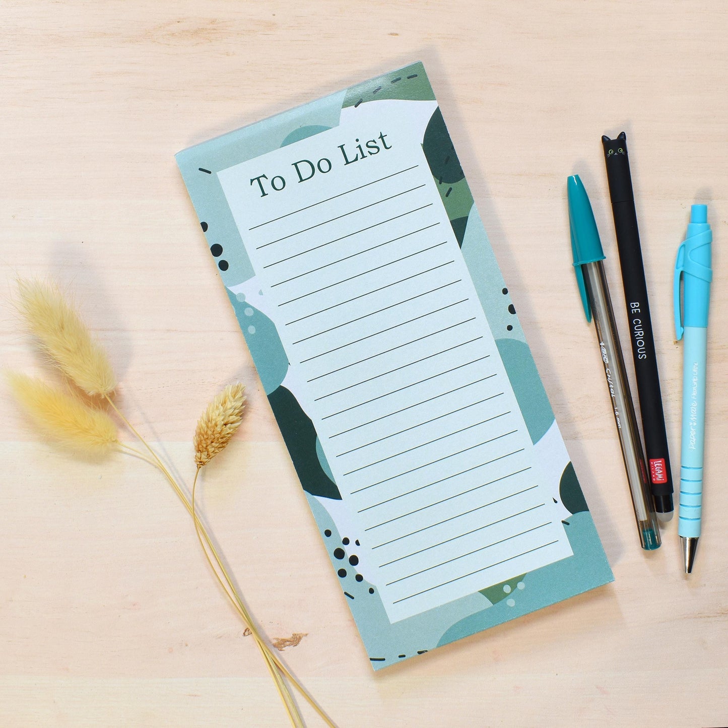Green Abstract Notepad