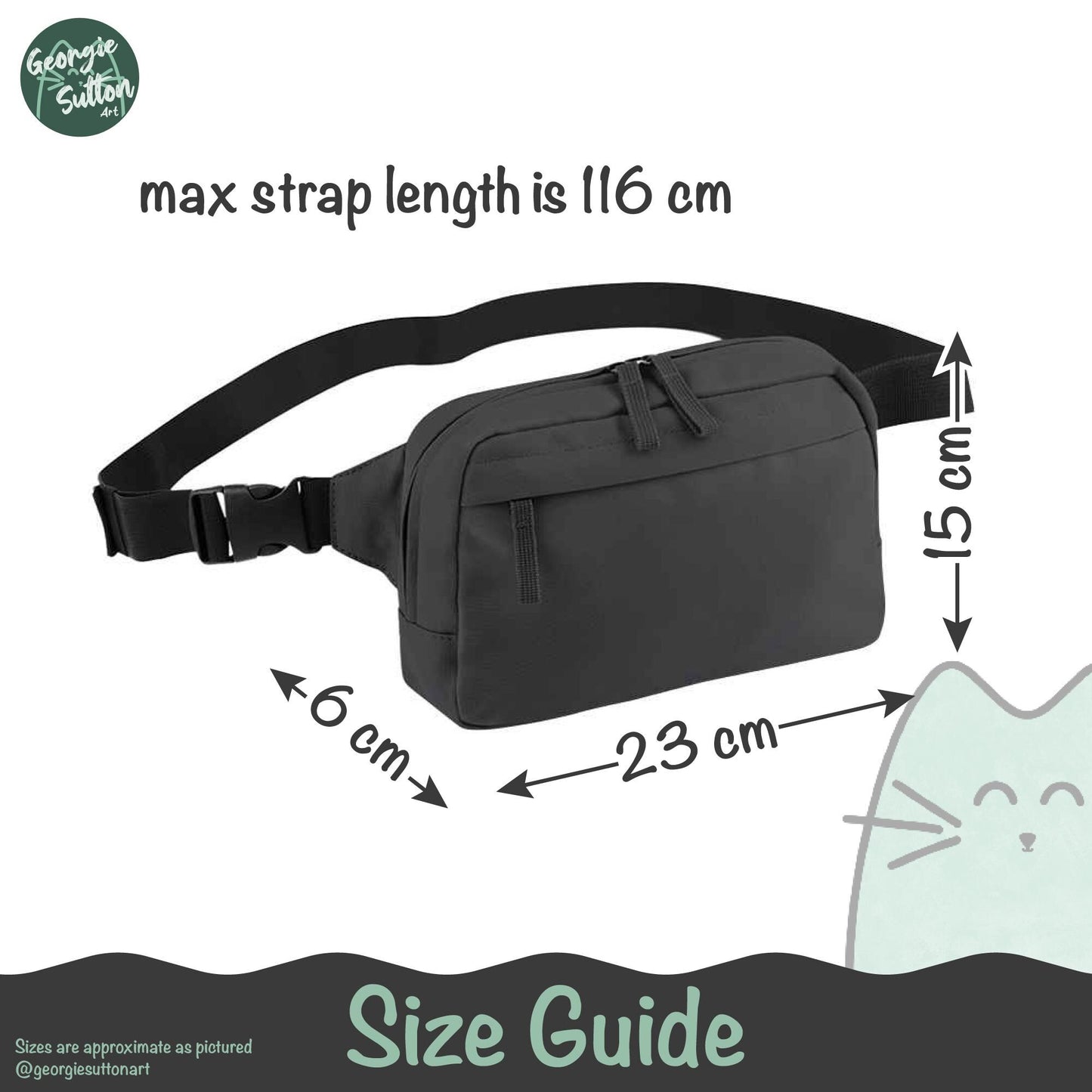 Space Cat Bum Bag