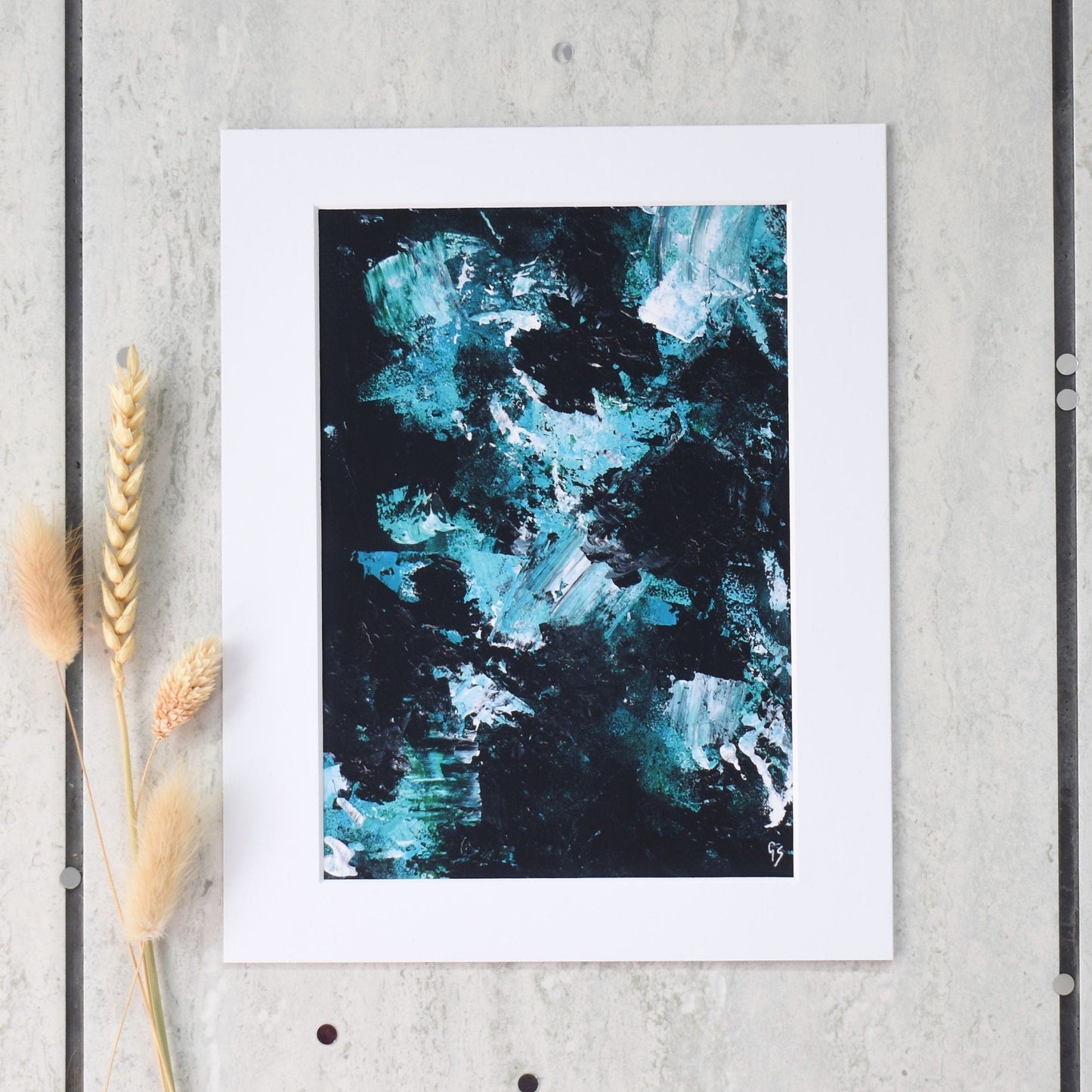 Abstract II Teal Print