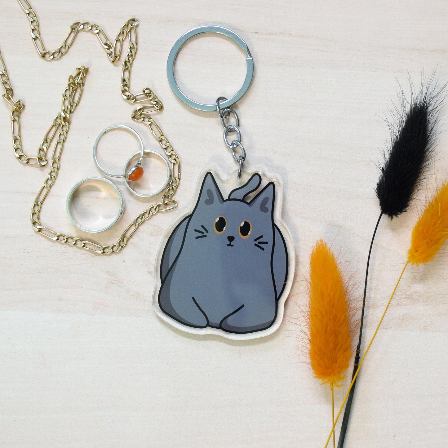 Grey Cat Magnet