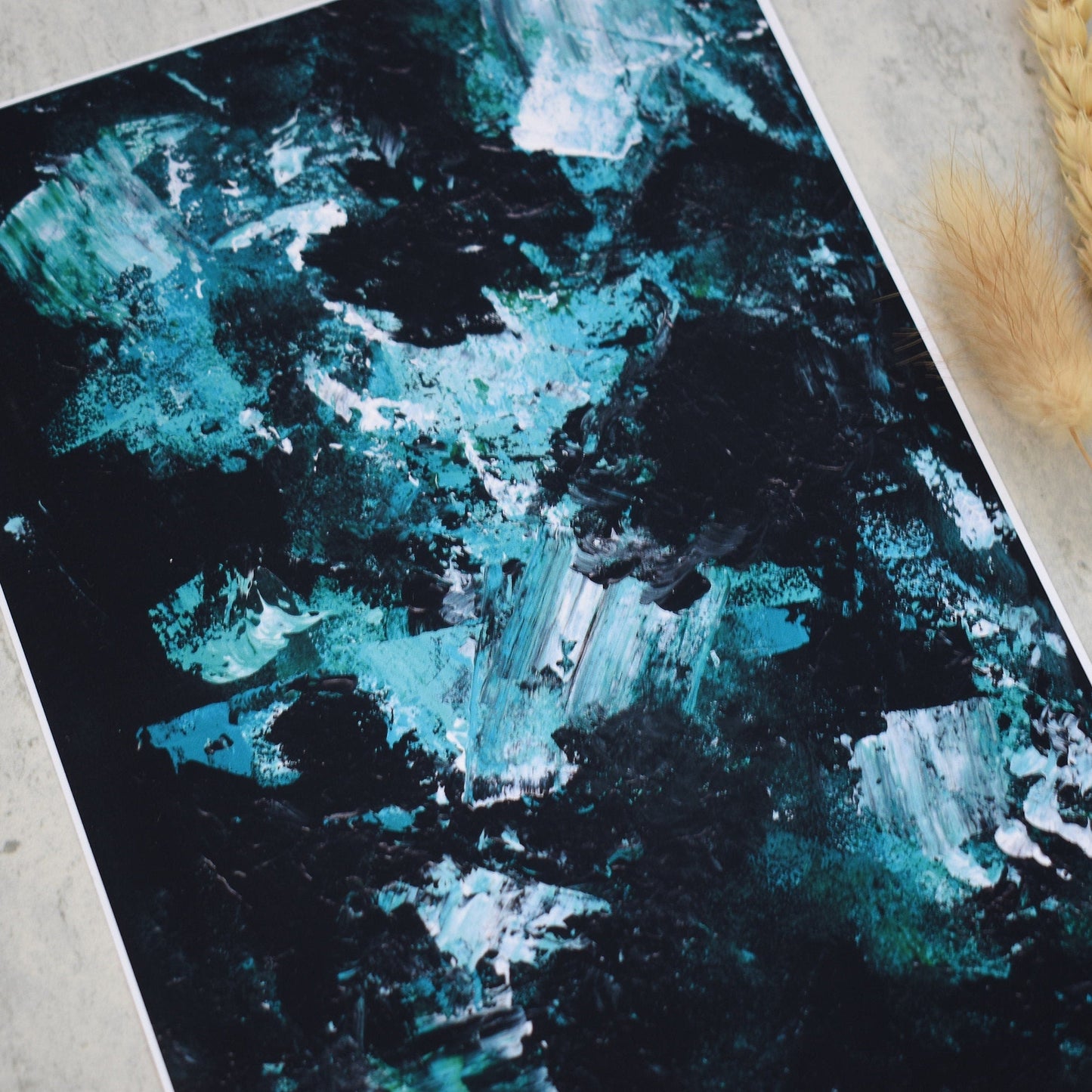 Abstract II Teal Print