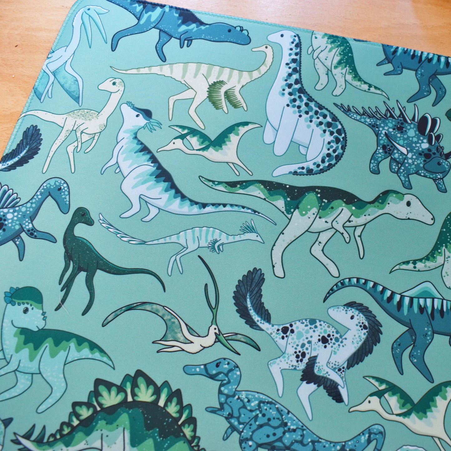 Green Dino Desk Mat
