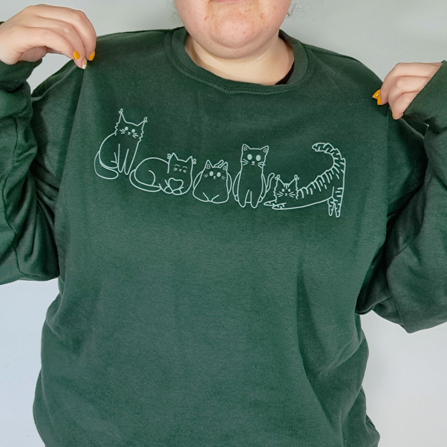 Green Cat Sweatshirt