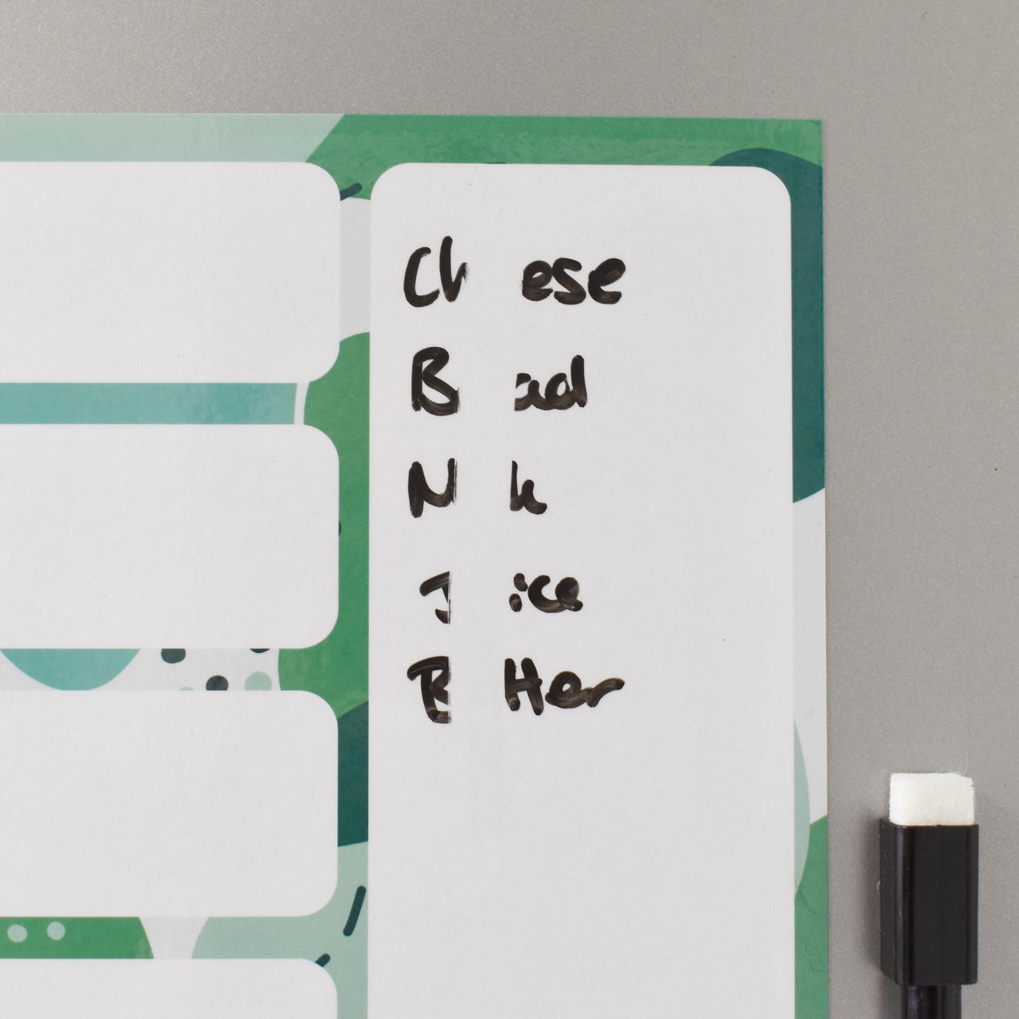 Abstract Magnetic Wipeable Planner