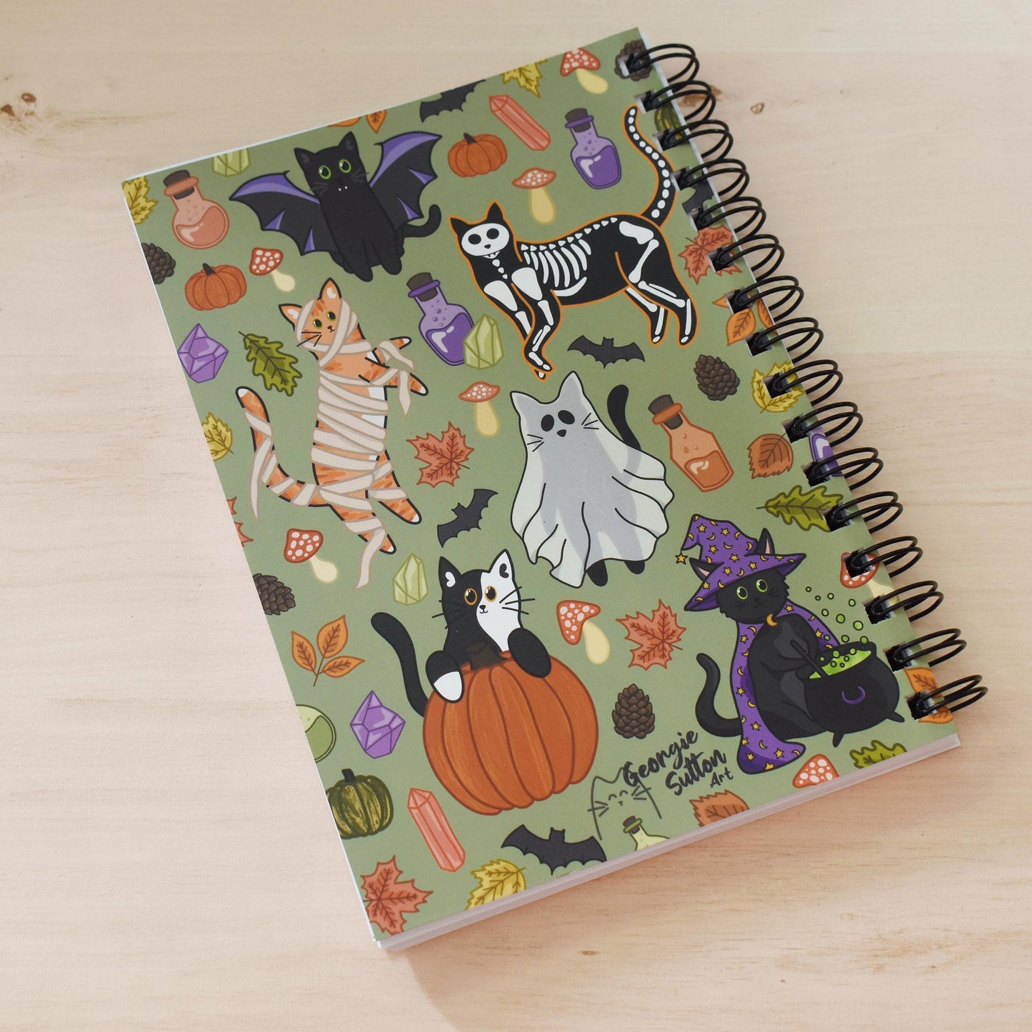 Halloween Cat Notebook