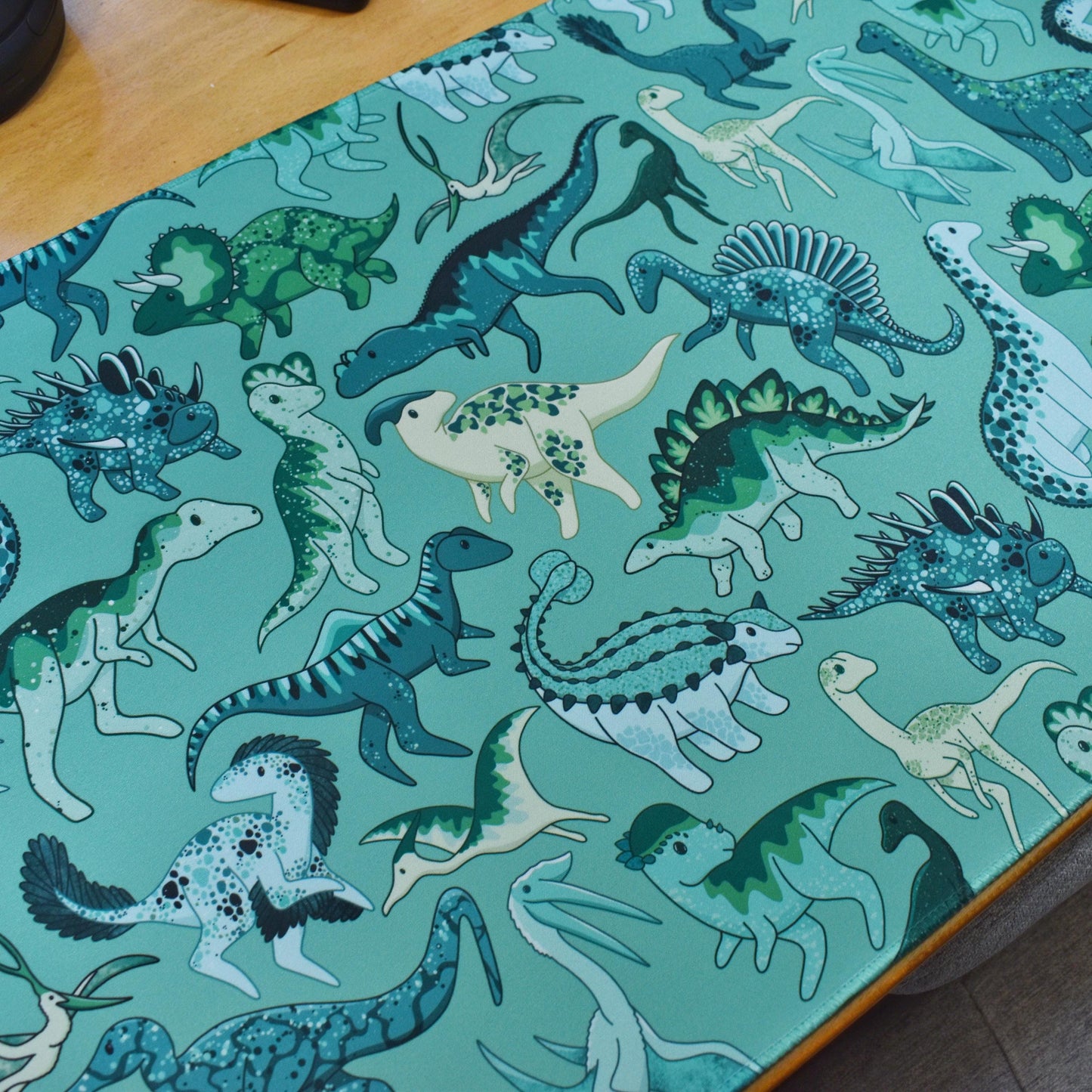 Green Dino Desk Mat
