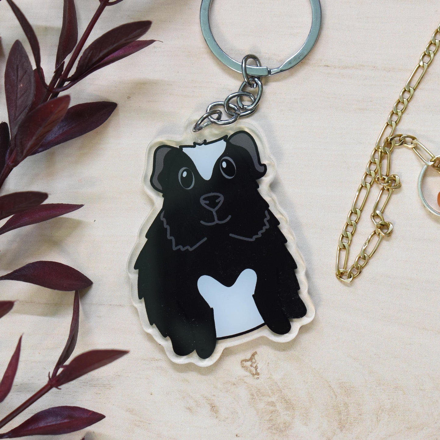 Black Guinea Pig Keyring