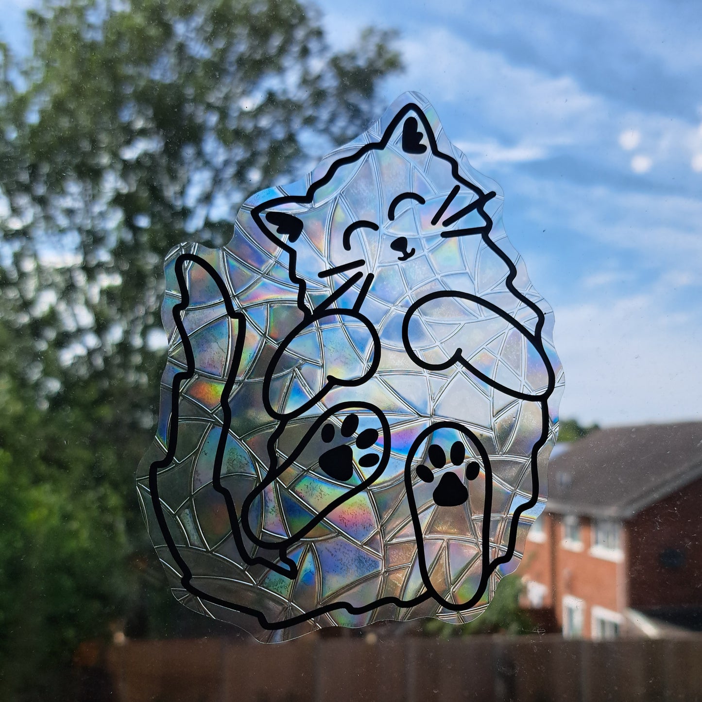 Sleepy Cat Suncatcher